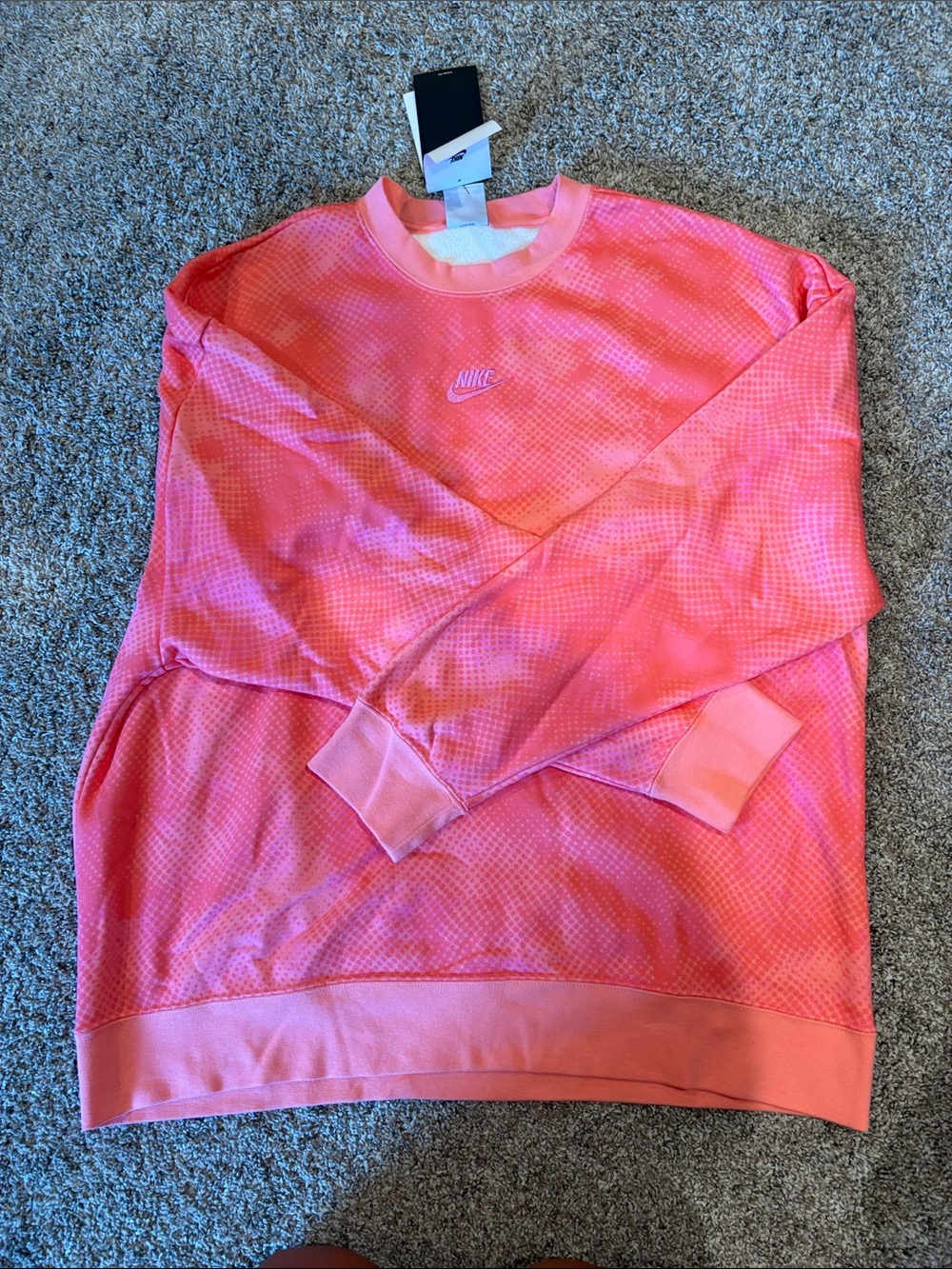 Nike Pink Gradient Crewneck Sweatshirt